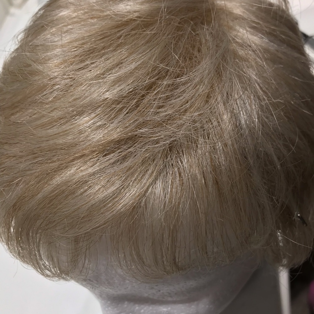 Short Stylish Platinum Blonde Wig